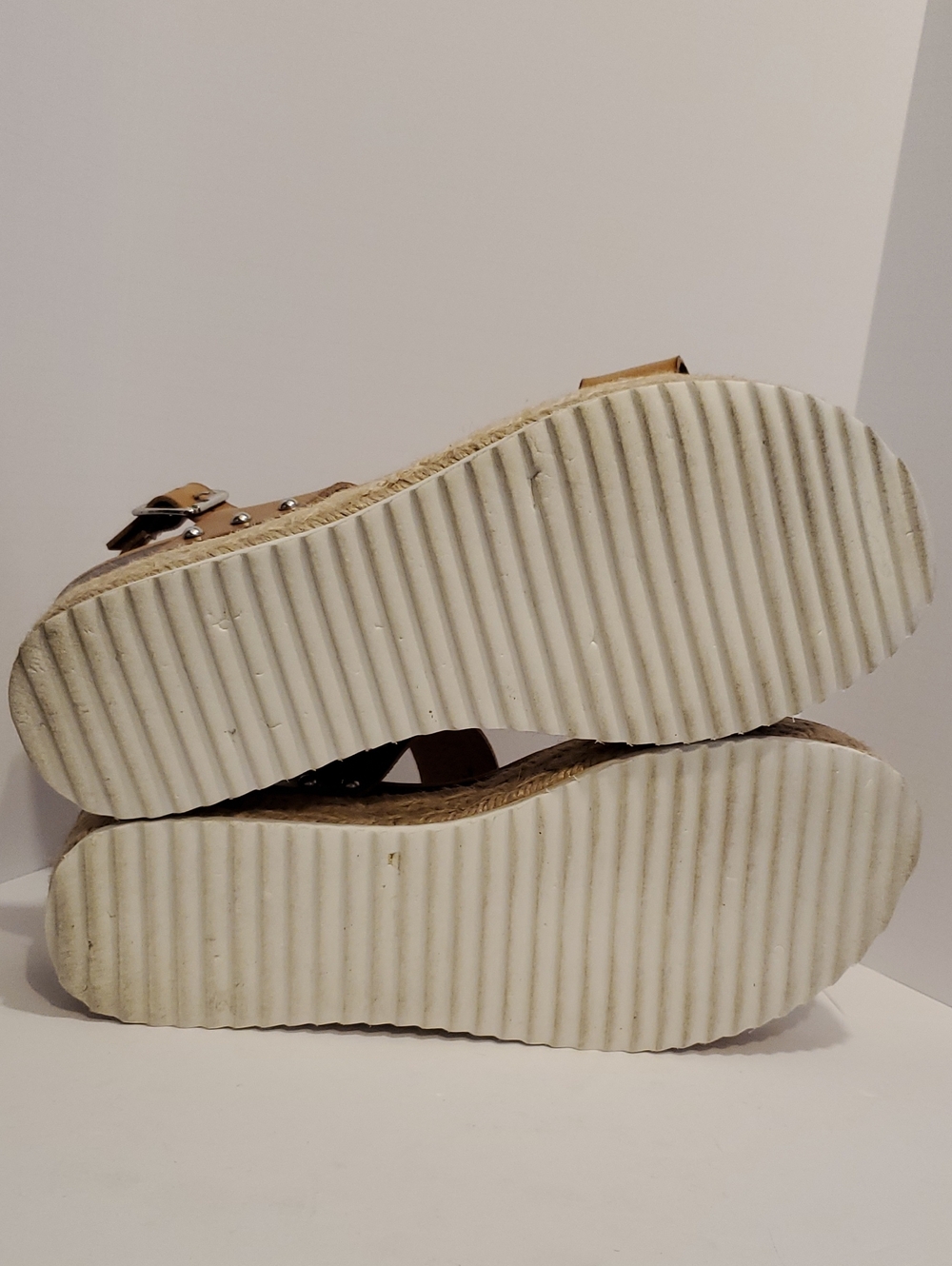 torrid Tan Cognac Espadrille Platform Wedge Sandals - Picture 10 of 10